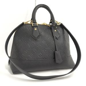 Louis Vuitton Neo Alm 2way Shoulder Bag Monogram Emplant Leather Noir Black